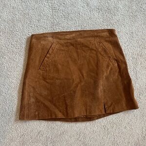100% suede blank nyc Mini Skirt